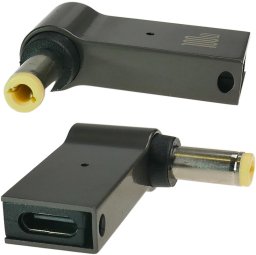 Polion Adapter USB-C do zasilania laptopa z gniazdem 5,5x2,5mm