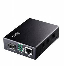 Konwerter światłowodowy Cudy Optyczny konwerter MC220P (SFP 1.25G, RJ45 PoE, 1000Mbps, full-duplex)