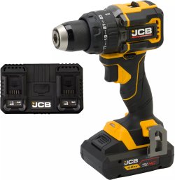 JCB Professional 18V Wiertarko Wkrętarka 75 Nm Dual Charge 4.5A Bateria 4Ah