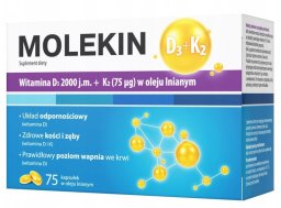 NATUR PRODUKT ZDROVIT MOLEKIN_D3+K2 w oleju lnianym 75 kapsułek