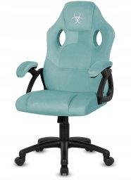 Fotel Lugano Fotel obrotowy do biurka CARRERA M ALCANTARA BLUE DUST