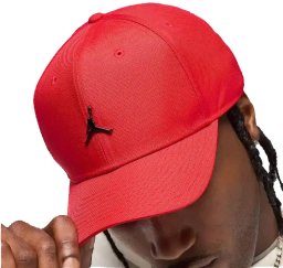 Nike Czapka JORDAN Nike z daszkiem Jumpman Rise r M/L Czerwona