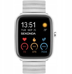 Smartwatch męski Sekonda 30221 srebrny bransoleta