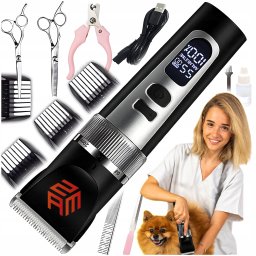 MASZYNKA DO STRZYŻENIA PSA ZWIERZĄT ZESTAW E333