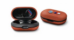 Słuchawki Bluetooth TWS BMW M Metal Logo ENC pomarańczowy