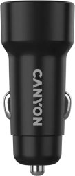 CANYON Ładowarka samochodowa OnDrive 24 24W 2xUSB-A czarna
