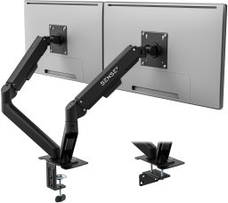 SENSE7 Uchwyt biurkowy na 2 monitory 17"-32" HANG DOUBLE Light