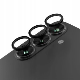 Zestaw szkieł na aparat do Samsung Galaxy S26 Plus czarna ramka