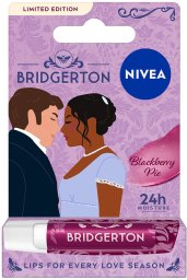 NIVEA_Bridgerton Edition pielęgnująca pomadka do ust Blueberry Pie 4,8g