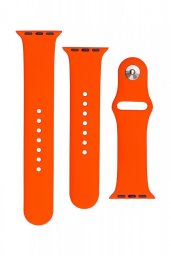 Fixed Zestaw pasków silikonowych FIXED Silicone Strap do Apple Watch 38/40/41mm, morelowy