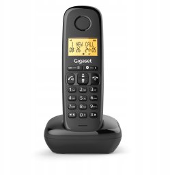 Telefon stacjonarny Gigaset Gigaset Telefon DECT analog Basic 100 czarny