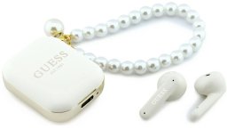 Słuchawki Guess Słuchawki TWS Pearl Strap biały