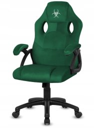 Fotel Lugano .Fotel obrotowy do biurka CARRERA M ALCANTARA DARK GREEN