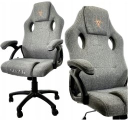 Fotel Lugano Fotel obrotowy do biurka CARRERA M STONE FABRIC