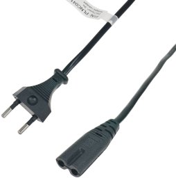 Kabel zasilający Polion Przewód zasilający 230V | C7 | prosty | 3m