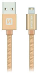 Kabel USB Swissten Swissten Kabel USB - Lightning 2m Złoty (71523304)