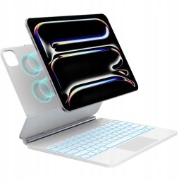 Etui Typecase Edge z klawiaturą do iPad Pro 13" 2024/2025 biały
