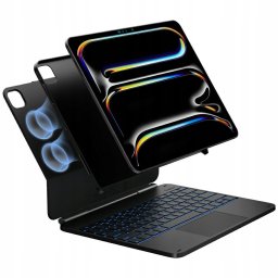 Etui Typecase Edge + z klawiaturą do iPad Air 13" 2024/2025 czarny