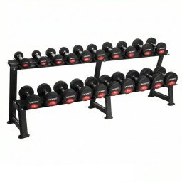 UnderFit Zestaw hantli UF12247 gumowanych 2 x 2-20 kg