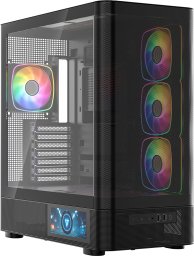 Obudowa Modecom Volcano AQ400 ARGB czarna (MC-A-AQ400-4FA-B)