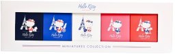 HelloKitty Set Hello Kitty: Around Paris Blanc, Eau De Toilette, For Girls, 5 ml *Miniature + Around Paris Bleu, Eau De Toilette, For Girls, 5 ml *Miniature + Around Paris Rose, Eau De Toilette, For Girls, 5 ml *Miniature + Around Paris Rouge, Eau De Toil