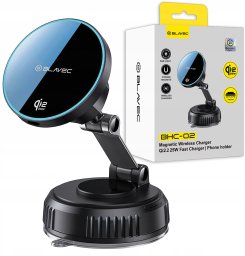 Blavec UCHWYT SAMOCHODOWY MAGNETYCZNY NA TELEFON Z ŁADOWARKA INDUKCYJNA DO MAGSAFE