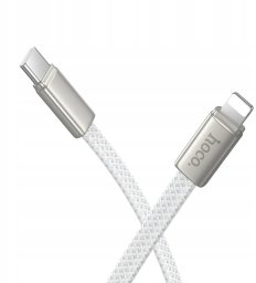 Kabel USB Hoco Kabel USB C do Lightning Hoco PD 30W 1 m płaski X125 biały