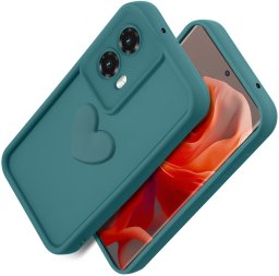 krainaGSM Etui do Motorola Moto G85 5G silikonowe MATOWE serce