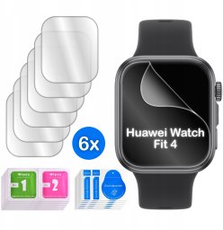 krainaGSM FOLIA do Huawei Watch Fit 4 OCHRONNA na ekran 3D 6 sztuk