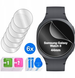 krainaGSM FOLIA do Samsung Galaxy Watch 8 44mm na ekran 6 sztuk