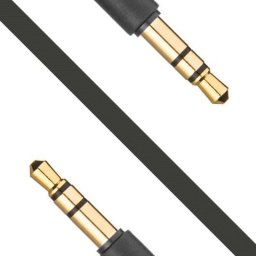 Kabel Fixed Jack 3.5mm - Jack 3.5mm 1 m czarny (FIXM-AUX-BK)