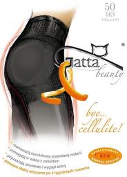 GATTA BYE CELLULITE 50 Rajstopy damskie gładkie typu FIR NERO 50 DEN r. 2-S