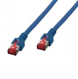 SecurityNET Kabel krosowy patchcord securityNET S/FTP kat.6 niebieski 3m LSZH PC-6SFTPLSZH-BU3