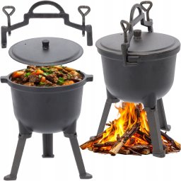 Chomik Kociołek myśliwski żeliwny 5L