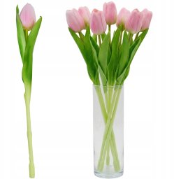 Saska Garden TULIPAN RÓŻOWY 31CM DEKORACJA WIOSENNA