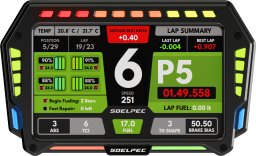 Soelpec SOELPEC XR-7 Display Simracing-Touchscreen RGB-Telemetrie - czarny