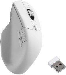 Mysz Keychron M6 dla prawej ręki optyczna RF belaidė + Bluetooth + USB Type-C 30000 DPI biały