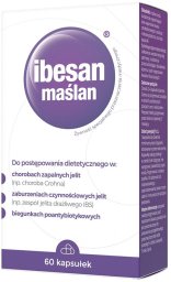 IBESAN_Maślan kapsułki do postępowania dietetycznego w chorobach zapalnych jelit suplement diety 60 kapsułek