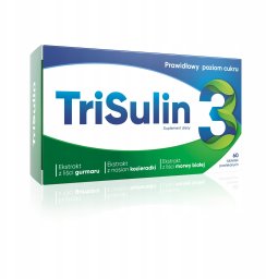 Mega Food TRISULIN_Tabletki ze składnikami wspomagającymi utrzymać prawidłowy poziom cukru we krwi suplement diety 60 tabletek