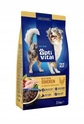 Perfect Fit OptiVital karma sucha- pełnoporcjowa karma dla dorosłych psów FM z kurczakiem  2,4 kg