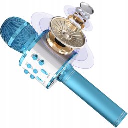 Mikrofon ExtraLink Mikrofon karaoke z głośnikiem podświetlenie RGB NIEBIESKI