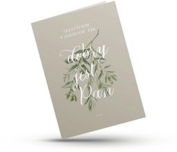 Szaron Kartka składana - Skosztujcie - oliwka