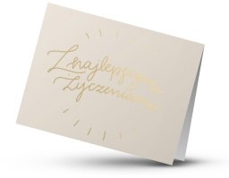 Szaron Kartka składana - Z najlepszymi życzeniami