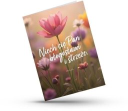 Szaron Kartka składana - Niech Cię Pan - tulipan