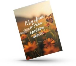 Szaron Kartka składana - Miej ufność w Panu - motylek