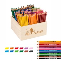 Jolly Jolly Supersticks Classic 144 szt. - duży zestaw kredek w drewnianym boxie 5+ EDUKAMP