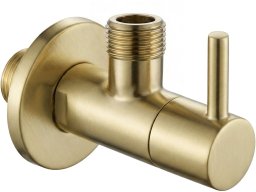 Rea Zawór kątowy 1/2" x 3/8" Złoty szczotkowany