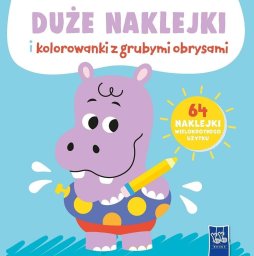 Bkids Duże naklejki i kolorowanki z grubymi obrysami