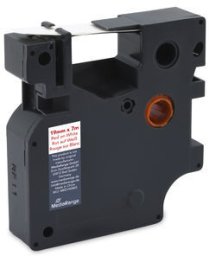 MediaRange Taśma drukarska. Komp. Dymo 12mmx7m czerwony/biały