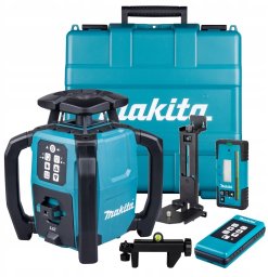 Makita Makita SKR001Z cordless rotary laser, 12V - 40V, blue/black, without battery and charger, green laser line, carrying case